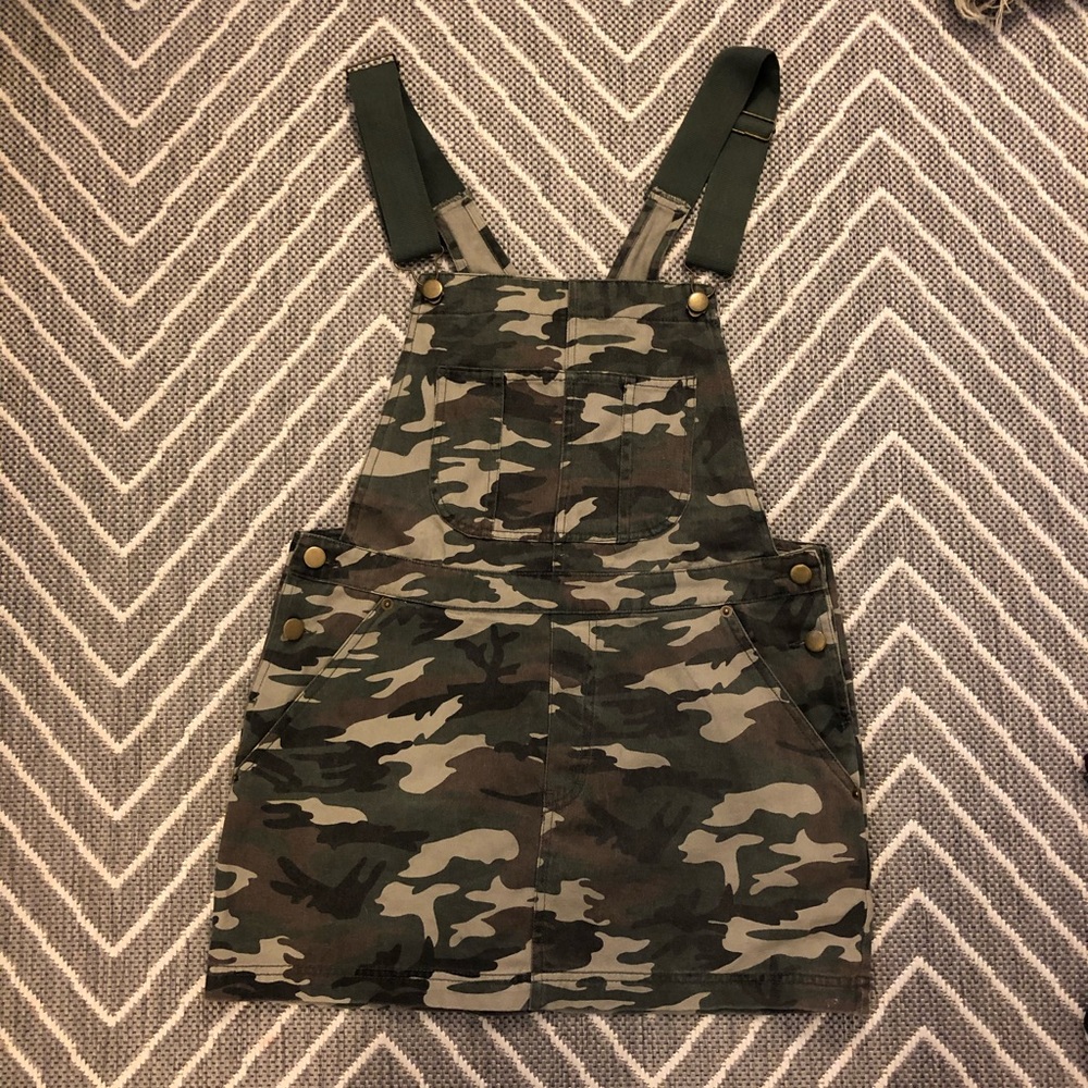 Camo overall dress